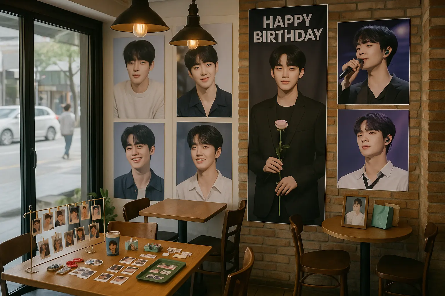 A fan birthday café