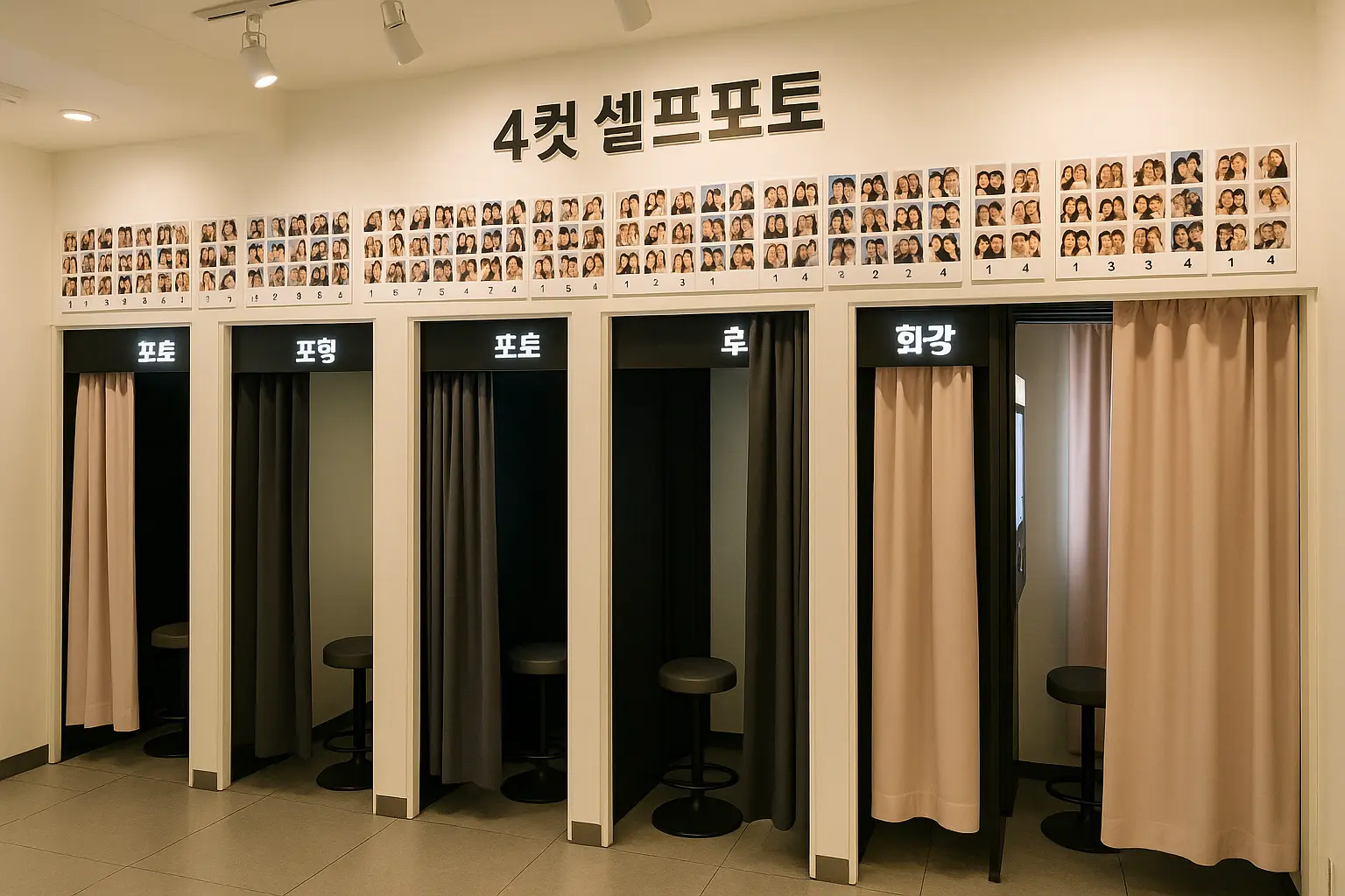 A Korean self-photo booth