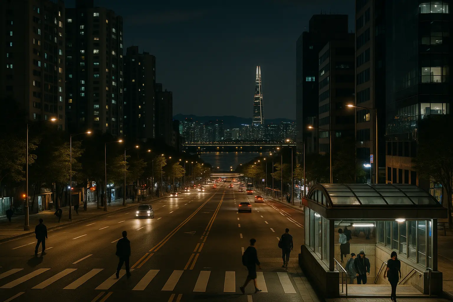 Three practical Seoul night routes