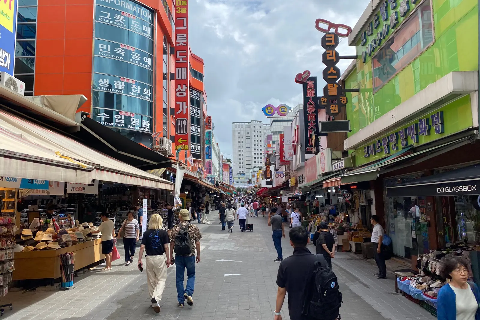 A real shopping street inside Namdaemun Market
