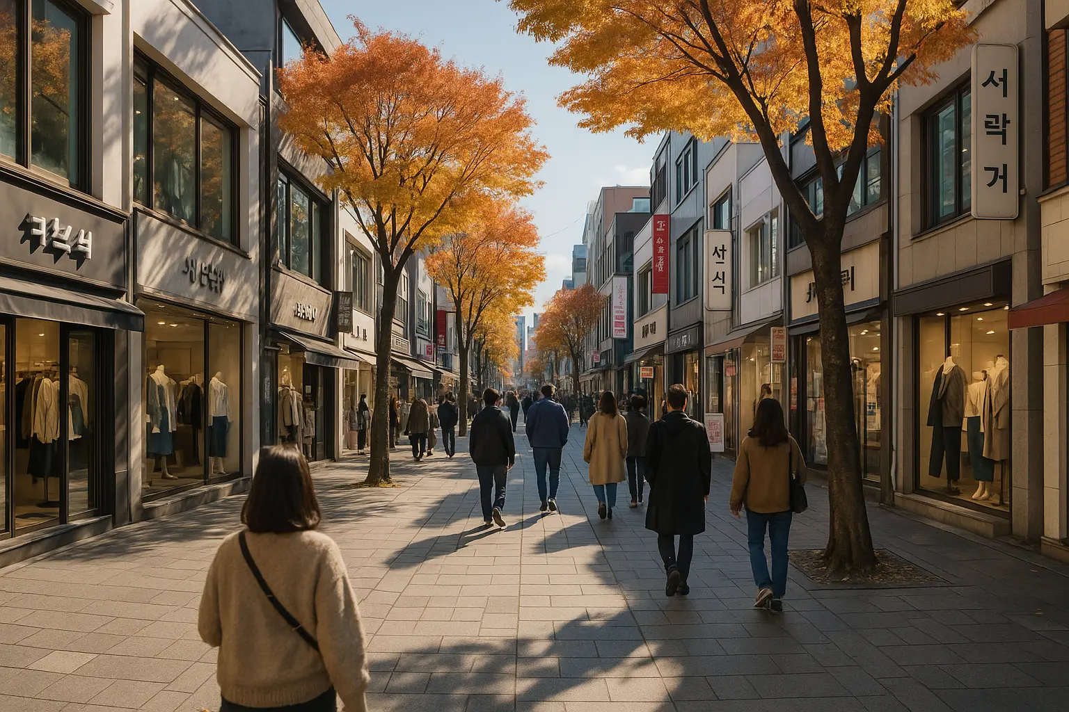 Seoul shopping through spring, summer, autumn and winter