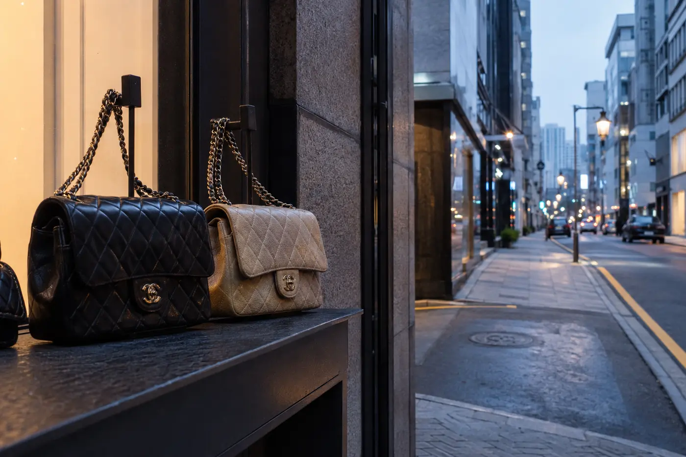 A careful side-by-side inspection of new and pre-owned luxury bag condition details