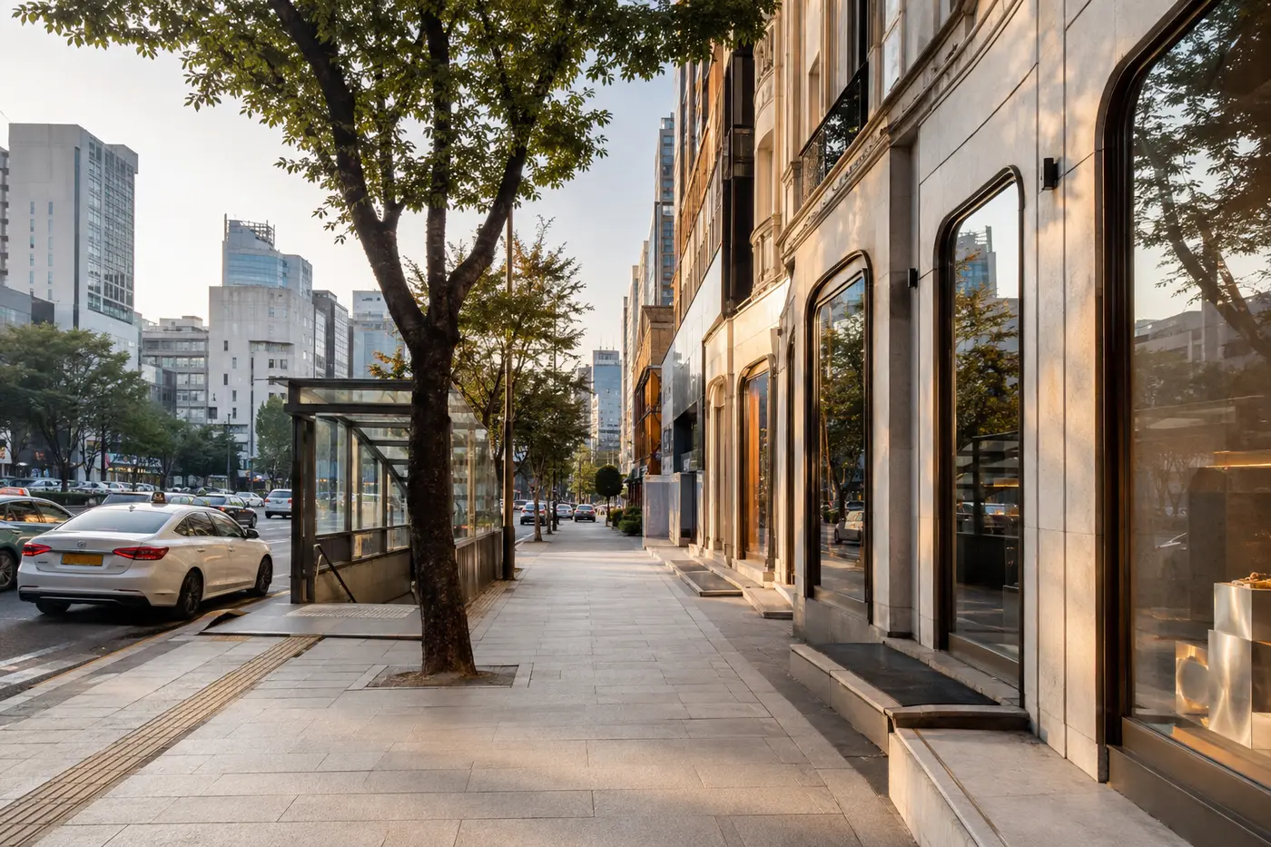 A realistic south Seoul luxury route connecting Apgujeong, Cheongdam and Nonhyeon